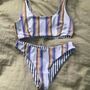 A Vertically Striped Bikini